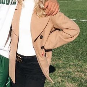 Old navy petite tan peacoat